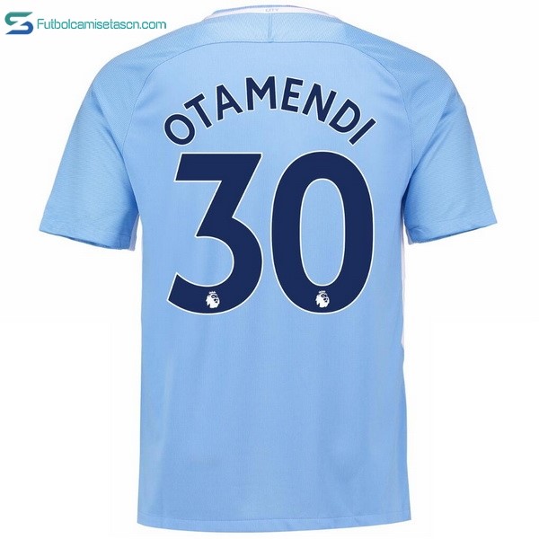 Camiseta Manchester City 1ª Otamendi 2017/18